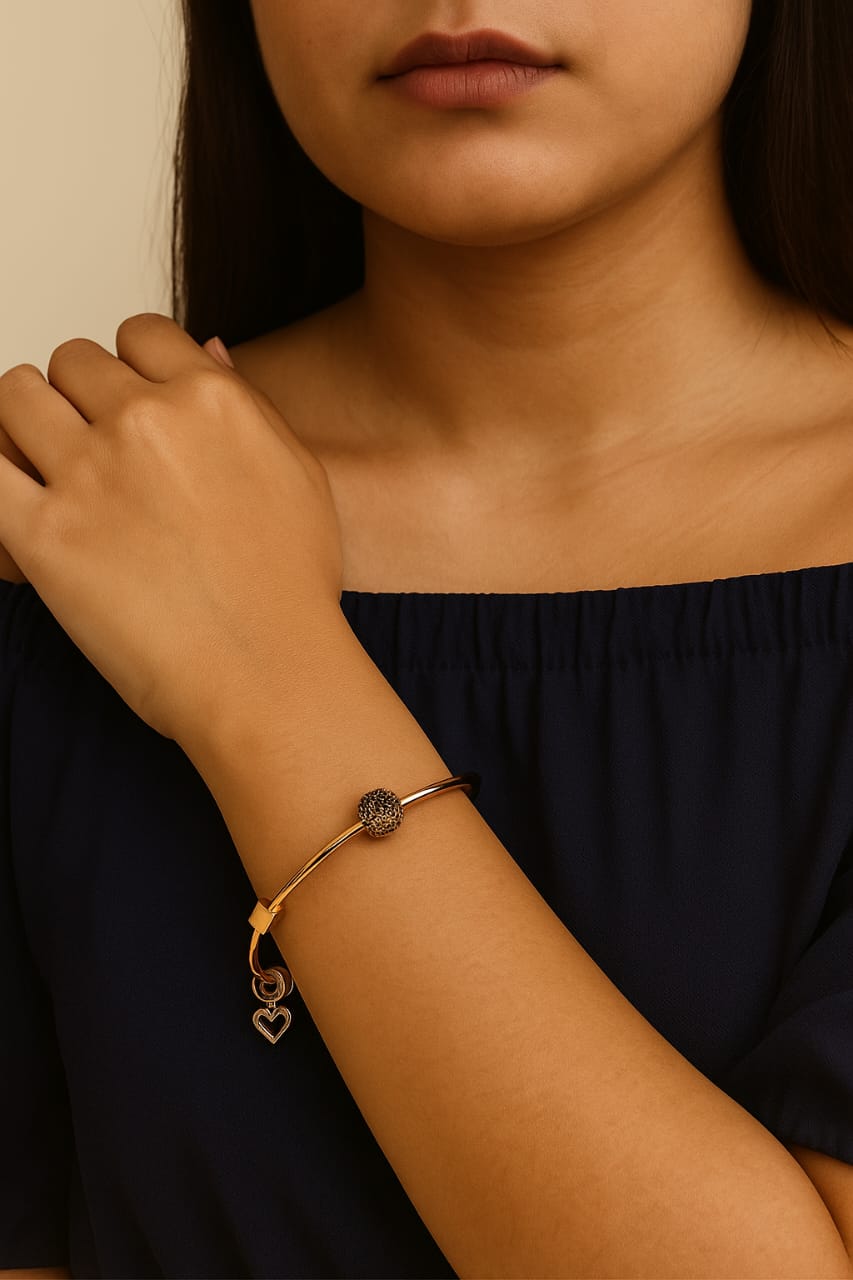 CharmGlow Rose Gold Kada