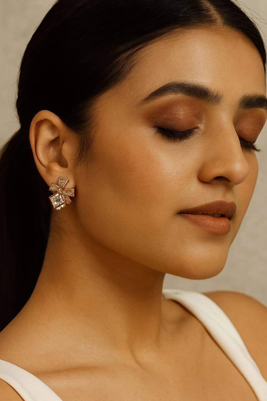 Dual Stone Drops studs