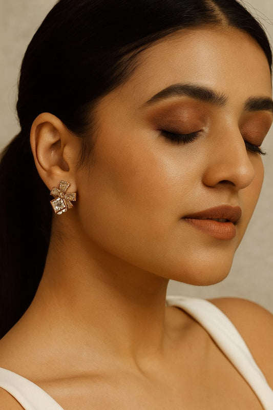 Dual Stone Drops studs