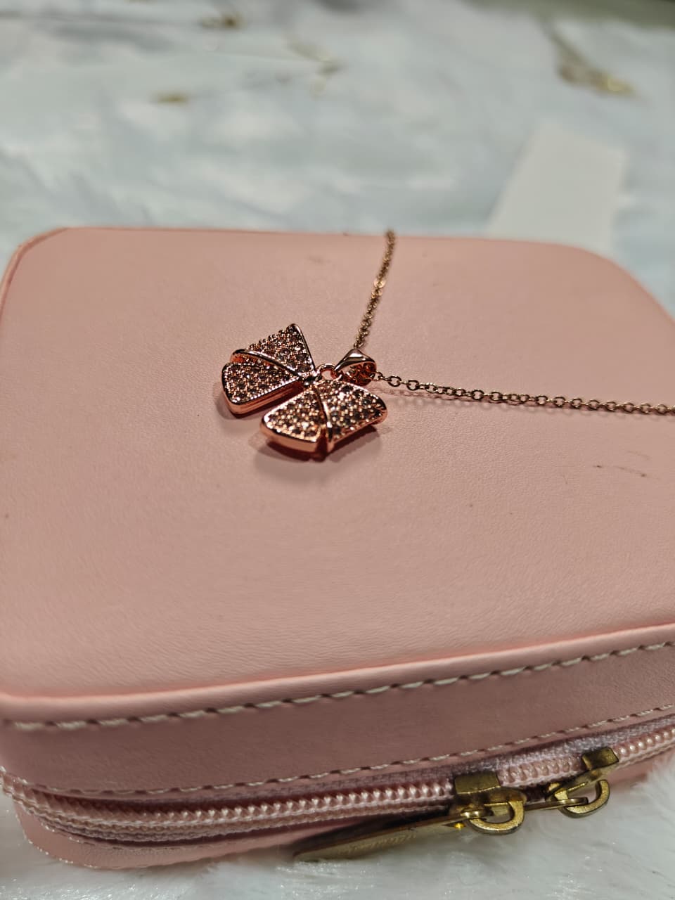 Rose Gold Butterfly Pendant